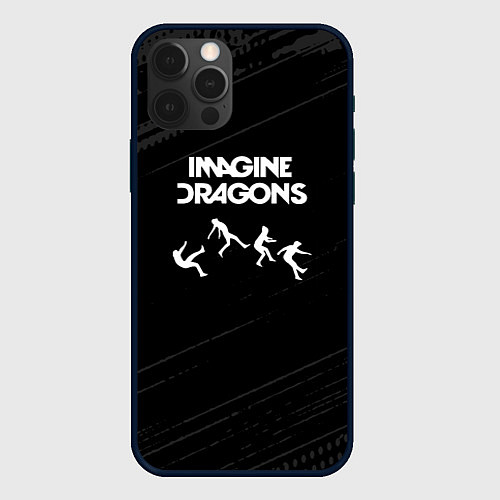 Чехол iPhone 12 Pro Imagine Dragons - Alternative / 3D-Черный – фото 1