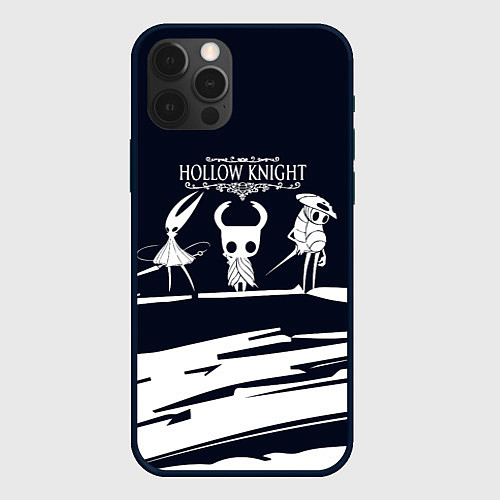 Чехол iPhone 12 Pro Hollow knight - краска / 3D-Черный – фото 1