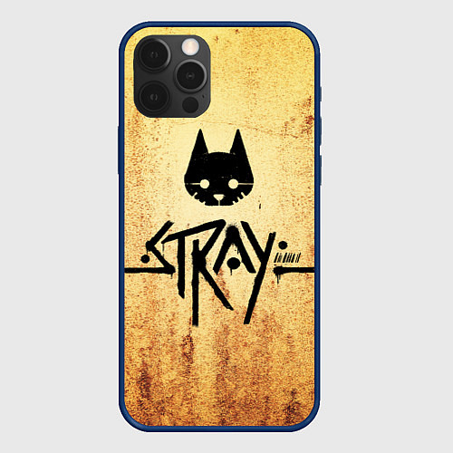 Чехол iPhone 12 Pro Игра бродячий кот stray game cat / 3D-Тёмно-синий – фото 1