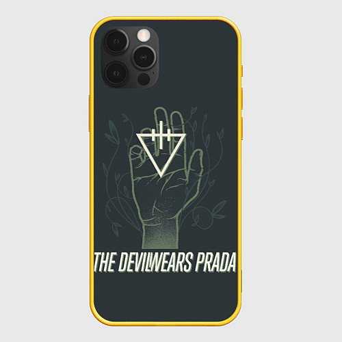 Чехол iPhone 12 Pro Devil wears prada hand / 3D-Желтый – фото 1