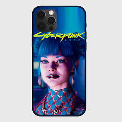 Чехол iPhone 12 Pro Чери - киберпанк