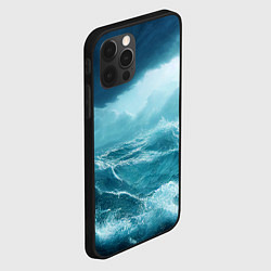Чехол для iPhone 12 Pro Буря в море, цвет: 3D-черный — фото 2