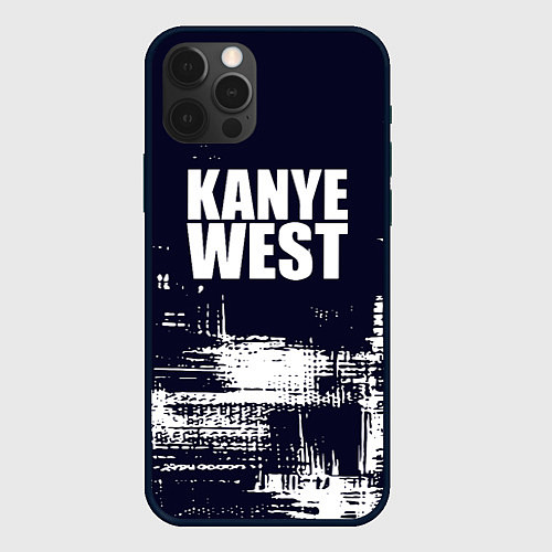 Чехол iPhone 12 Pro Kanye west - краска / 3D-Черный – фото 1