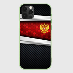 Чехол iPhone 12 Pro Black & red Russia