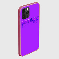 Чехол для iPhone 12 Pro Roblox неоновый с подтеками, цвет: 3D-малиновый — фото 2