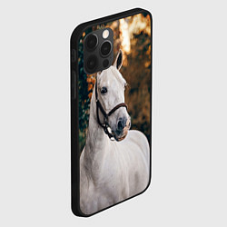 Чехол для iPhone 12 Pro Белая лошадка, цвет: 3D-черный — фото 2