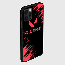 Чехол для iPhone 12 Pro Valorant - краска, цвет: 3D-черный — фото 2