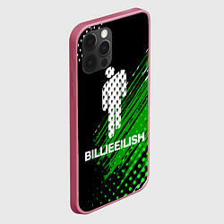 Чехол для iPhone 12 Pro Billie eilish - краска, цвет: 3D-малиновый — фото 2