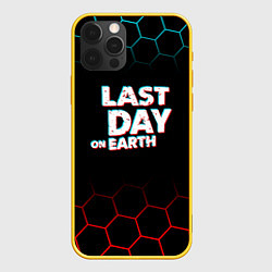 Чехол для iPhone 12 Pro The last of us - соты, цвет: 3D-желтый