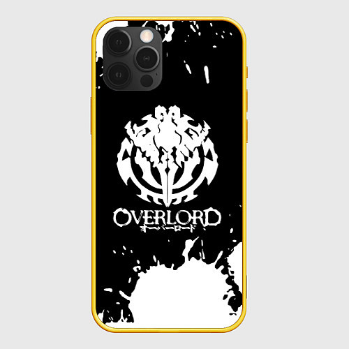 Чехол iPhone 12 Pro Overlord - краска / 3D-Желтый – фото 1