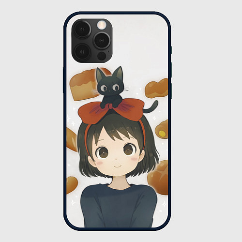 Чехол iPhone 12 Pro Малышка Кики / 3D-Черный – фото 1