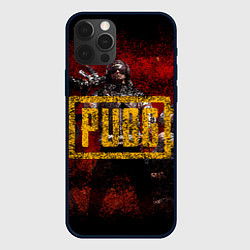 Чехол iPhone 12 Pro PUBG red theme