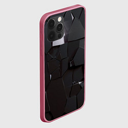 Чехол для iPhone 12 Pro Треснутый асфальт, цвет: 3D-малиновый — фото 2