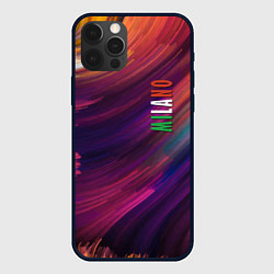 Чехол для iPhone 12 Pro Разноцветная экспрессивная композиция - Milano, цвет: 3D-черный
