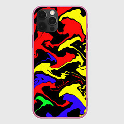 Чехол iPhone 12 Pro Яркие абстрактные краски