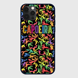 Чехол для iPhone 12 Pro Capoeira colorful mens, цвет: 3D-черный