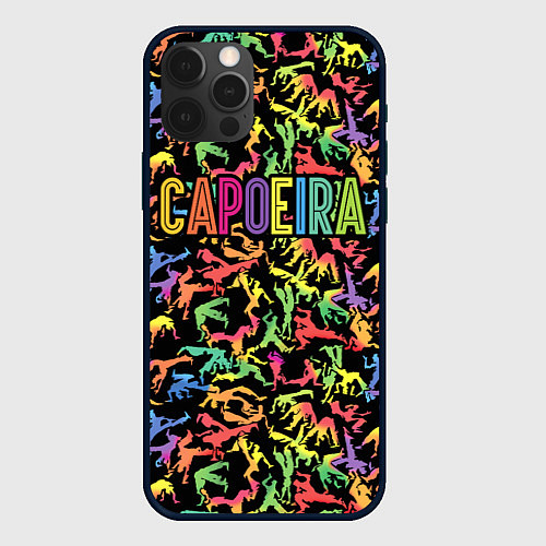 Чехол iPhone 12 Pro Capoeira colorful mens / 3D-Черный – фото 1