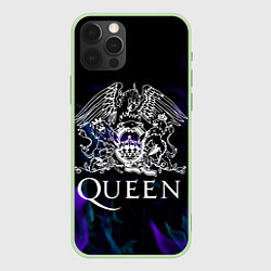 Чехол iPhone 12 Pro Queen пламя неон