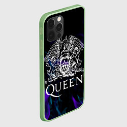 Чехол для iPhone 12 Pro Queen пламя неон, цвет: 3D-салатовый — фото 2