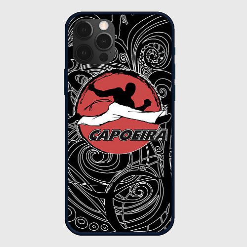Чехол iPhone 12 Pro Capoeira fighter jump / 3D-Черный – фото 1