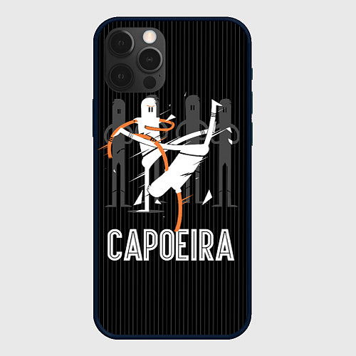 Чехол iPhone 12 Pro Capoeira - duel / 3D-Черный – фото 1