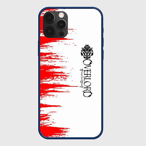 Чехол iPhone 12 Pro Overlord - текстура / 3D-Тёмно-синий – фото 1
