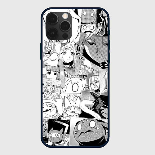 Чехол iPhone 12 Pro Да я паук и что с того pattern / 3D-Черный – фото 1
