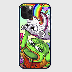 Чехол для iPhone 12 Pro Pepes world, цвет: 3D-черный