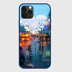 Чехол iPhone 12 Pro Город через дождевое стекло