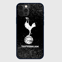 Чехол iPhone 12 Pro Tottenham с потертостями на темном фоне