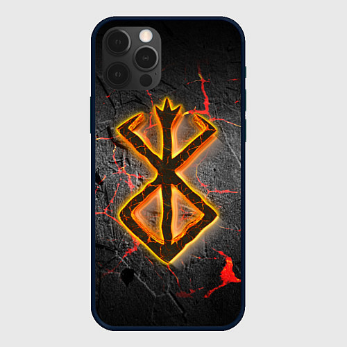 Чехол iPhone 12 Pro Berserk fire / 3D-Черный – фото 1