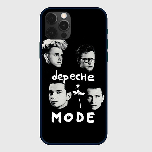 Чехол iPhone 12 Pro Depeche Mode portrait / 3D-Черный – фото 1
