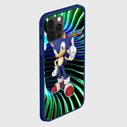 Чехол для iPhone 12 Pro Sonic - hedgehog - video game, цвет: 3D-тёмно-синий — фото 2