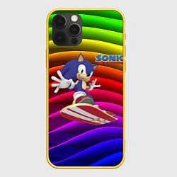 Чехол iPhone 12 Pro Sonic - hedgehog - skateboarding - bands