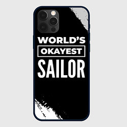 Чехол iPhone 12 Pro Worlds okayest sailor - dark