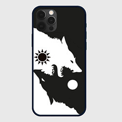 Чехол iPhone 12 Pro Волки инь и ян