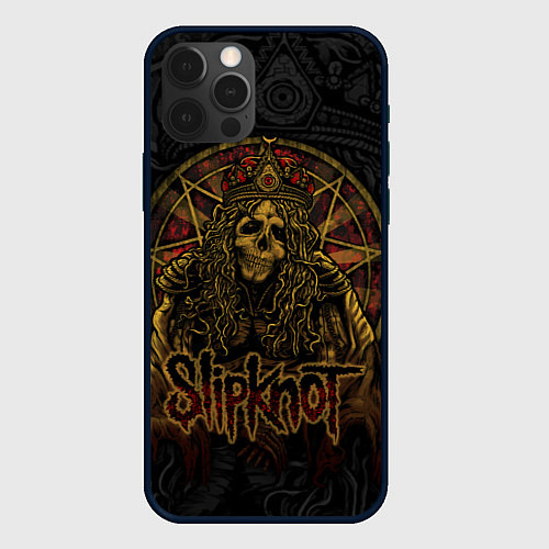 Чехол iPhone 12 Pro Slipknot - death / 3D-Черный – фото 1