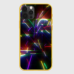 Чехол iPhone 12 Pro Разноцветные неоновые линии