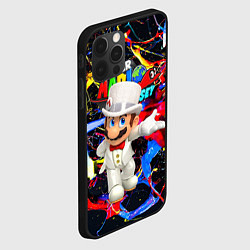 Чехол для iPhone 12 Pro Super Mario Odyssey - Nintendo - видеоигра, цвет: 3D-черный — фото 2