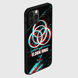 Чехол для iPhone 12 Pro Elden Ring в стиле glitch и баги графики на темном, цвет: 3D-черный — фото 2