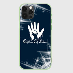 Чехол для iPhone 12 Pro Children of Bodom абстракция, цвет: 3D-салатовый