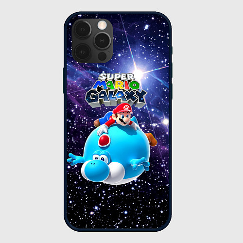 Чехол iPhone 12 Pro Super Mario Galaxy - Nintendo / 3D-Черный – фото 1