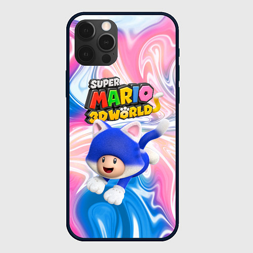 Чехол iPhone 12 Pro Toad - Super Mario 3D World - Nintendo / 3D-Черный – фото 1