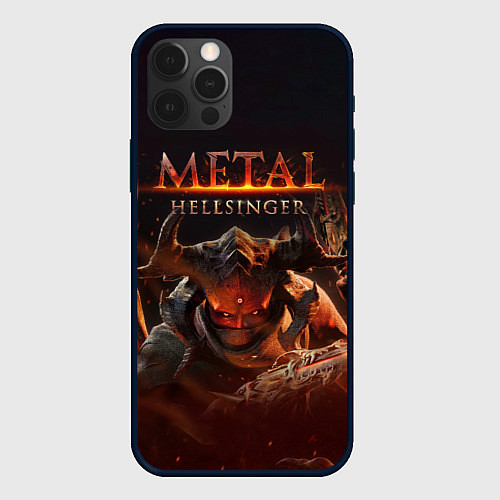 Чехол iPhone 12 Pro Полудемон Metal Hellsinger / 3D-Черный – фото 1