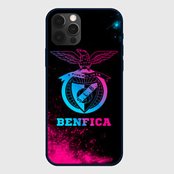 Чехол iPhone 12 Pro Benfica - neon gradient