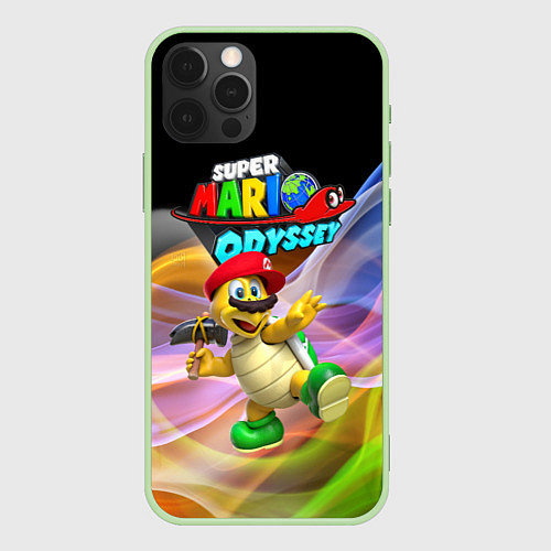 Чехол iPhone 12 Pro Super Mario Odyssey - Hero turtle Koopa Troopa / 3D-Салатовый – фото 1