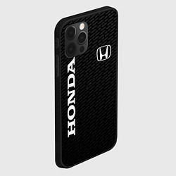 Чехол для iPhone 12 Pro Honda карбон, цвет: 3D-черный — фото 2