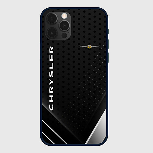 Чехол iPhone 12 Pro Chrysler Карбон / 3D-Черный – фото 1