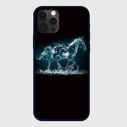 Чехол iPhone 12 Pro Лошадь из водяных капель