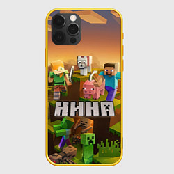 Чехол iPhone 12 Pro Нина - Minecraft